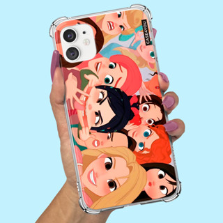 Capa Capinha de celular Personalizada Anti-impacto com nome Princesas 2