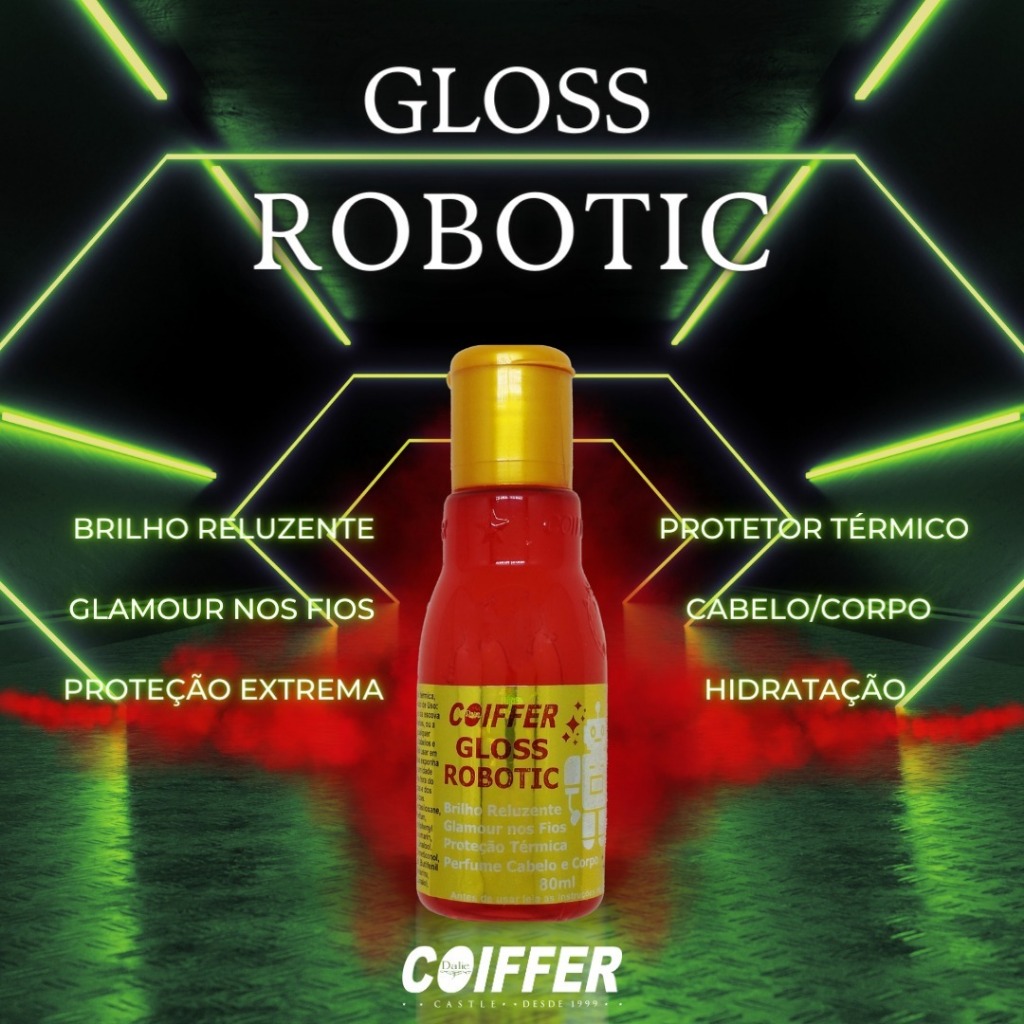 gloss robotic coiffer 80ml protetor termico original
