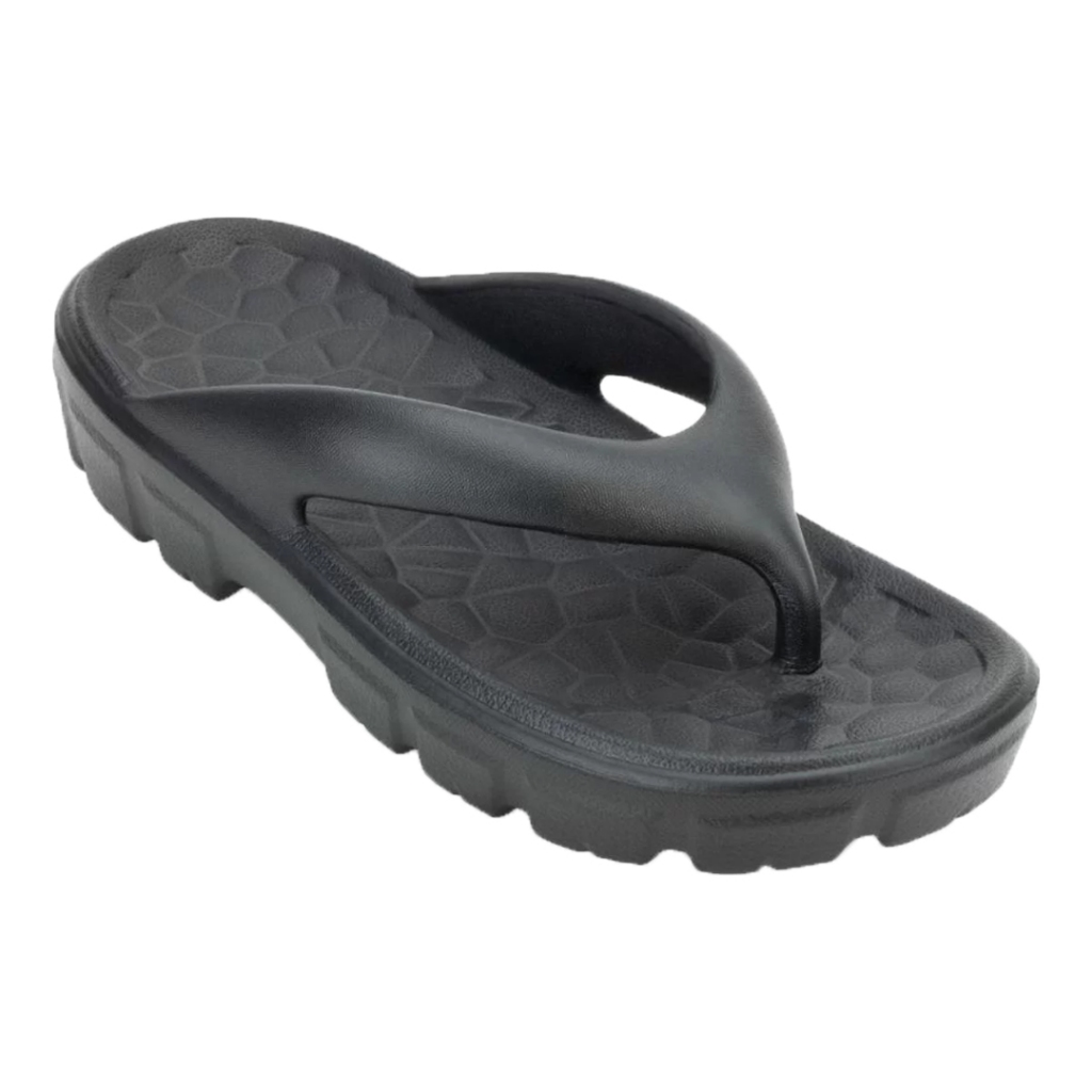 Chinelo Nuvem Tratorado Super Confortável Masculino Feminino Preto