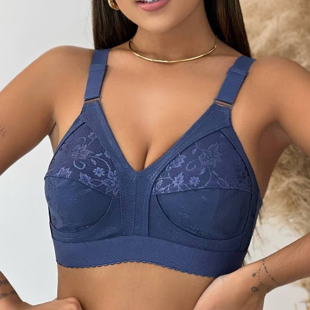 Sutiã Plus Size Reforçado Com Pala Firme Cetinete Sem bojo Alta Sustentação Lingerie Feminina em Oferta na Shopee