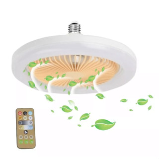 Ventilador De Teto Com Led Lâmpada Novo Com Controle Remoto