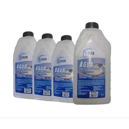 Kit 4 Agua Desmineralizada Para Radiador Bateria