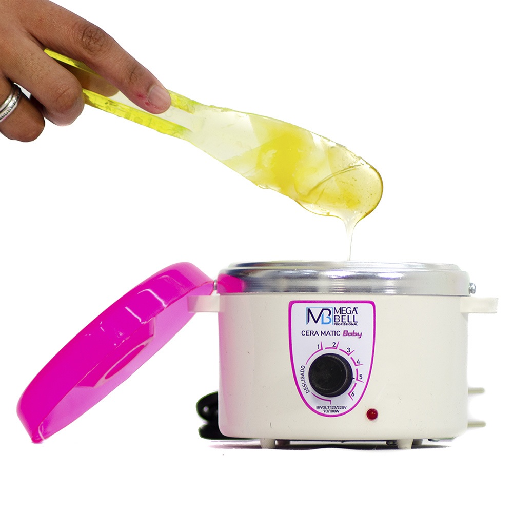 Aquecedor de Cera Baby Mega Bell Rosa c/Refil 200g