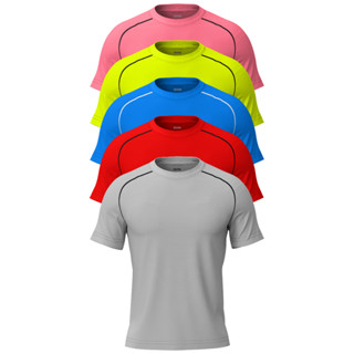 Kit 5 Camisetas Dry Fit Masculina Casual Treino Academia Esportes Exercícios Corrida