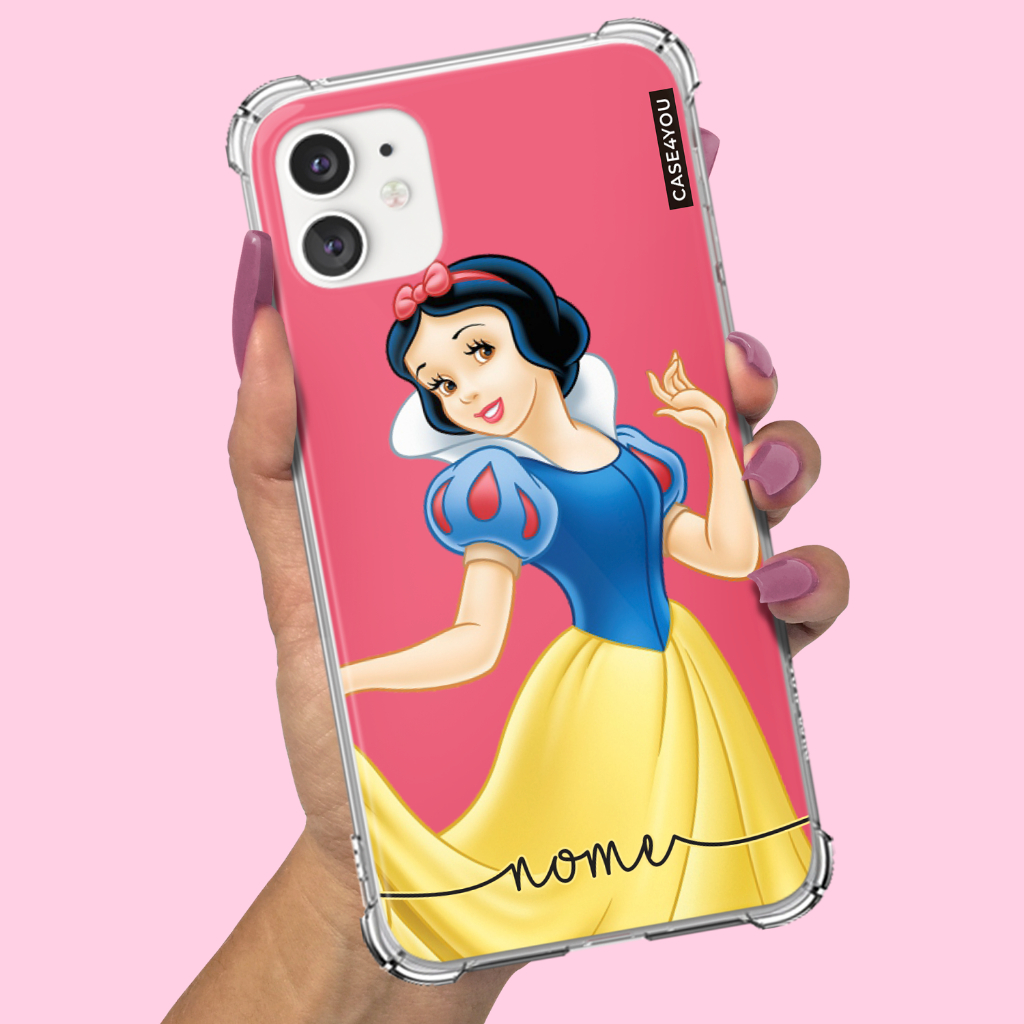 Capa Capinha de celular Personalizada Anti-impacto com nome Branca de Neve 3