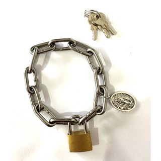 CADEIA DE CONSAGRAÇÃO MOD 19 COM CADEADO em Oferta na Shopee