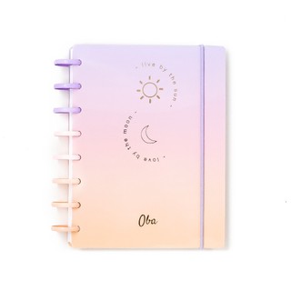 ÚLTIMA UNIDADE!!! Caderno de Disco Pautado A5 Anoitecer - Caderno Pautado - Caderno inteligente