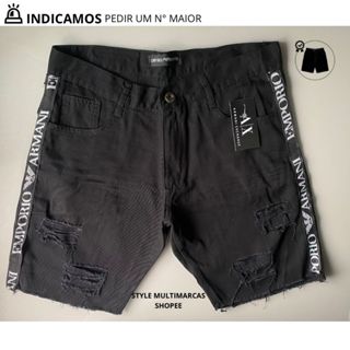 Bermuda Jeans Jogador Estilo Curtinha Masculina Curta 100% Algodão Short Masculino Rasgada Homem Premium Rasgadinha Curta Destroyed