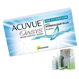 Lente De Contato Acuvue Oasys Tórica Astigmatismo + Renu Bio True