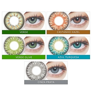 Lente de Contato Biosoft Colorida - SEM grau Bimensal em Oferta na Shopee
