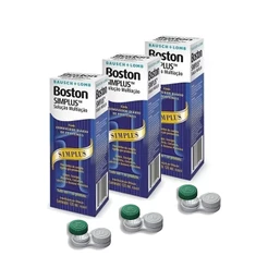 Solução Bausch + Lomb Boston Simplus 120ML - 3 Caixas + Economia