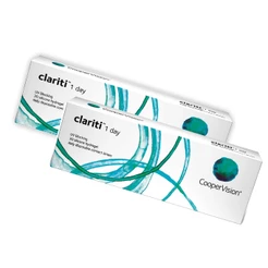 02 Caixas Lente De Contato Clariti Cooper 1 Day Uso Diário