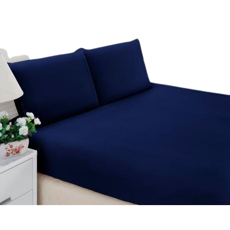 Kit Jogo de Lençol Cama Casal Padrão 200 Fios Com Elástico em Toda Volta e Fronha Com Bainha Cama Box