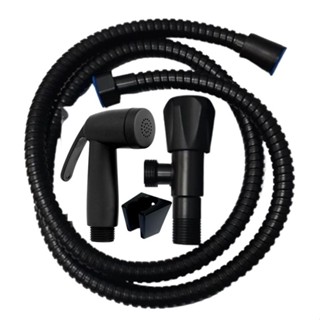 Ducha Higiênica PLUS Intima Banheiro 1,20m Preta Black CÓD. 355