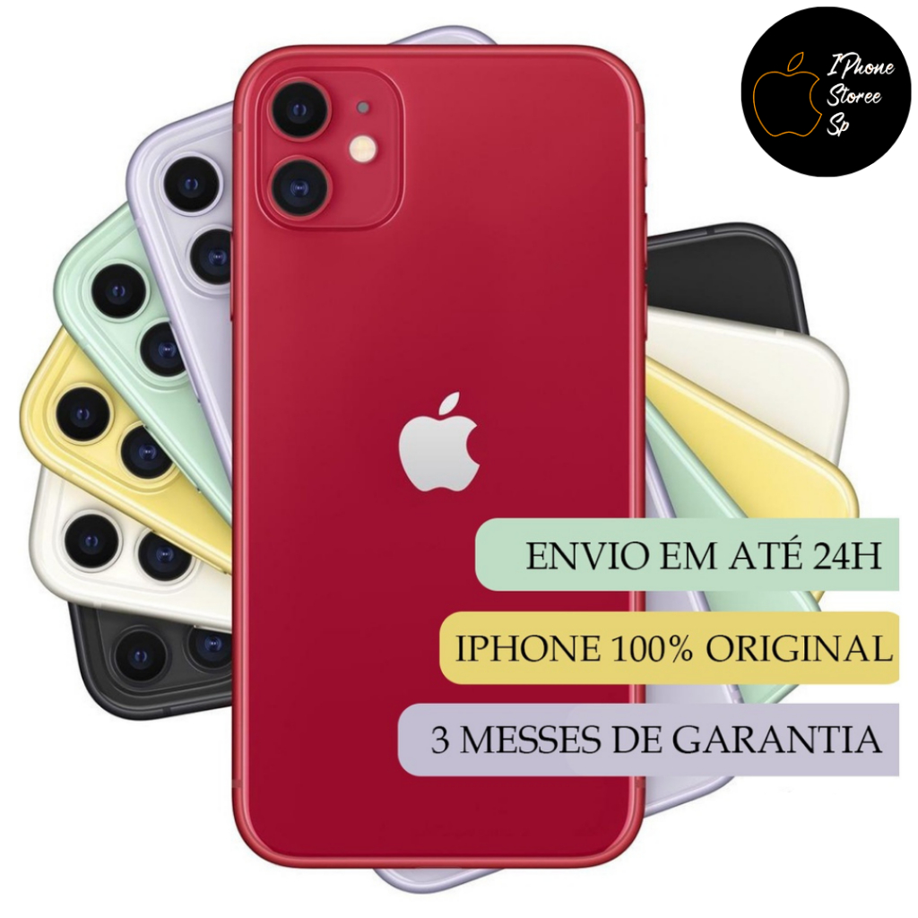 Iphone 11 64gb e 128gb Barato 3X Sem Juros Com Garantia + Nota Fiscal