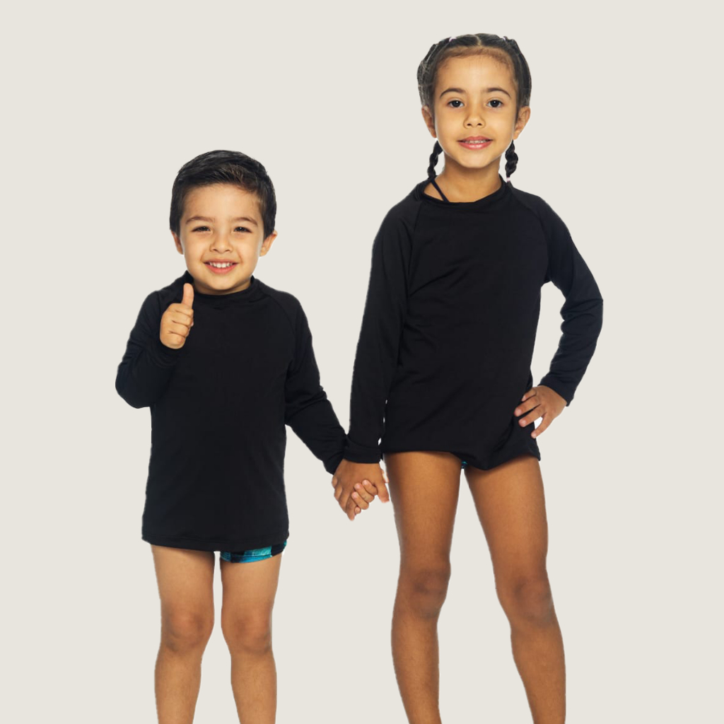 Blusa Uv Térmica Infantil Proteção 50fps+ Menina e Menino 12 anos Camisa Esportiva