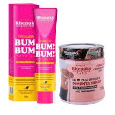 creme Gel Massageador Firmador De Bumbum Para Celulite Estria Flacidez Redutor de Gorduras-2 itens