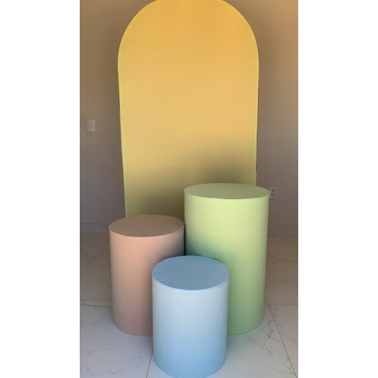 Capa Para Painel Romano Arco Festa Com Duas Cores (somente capa do painel)