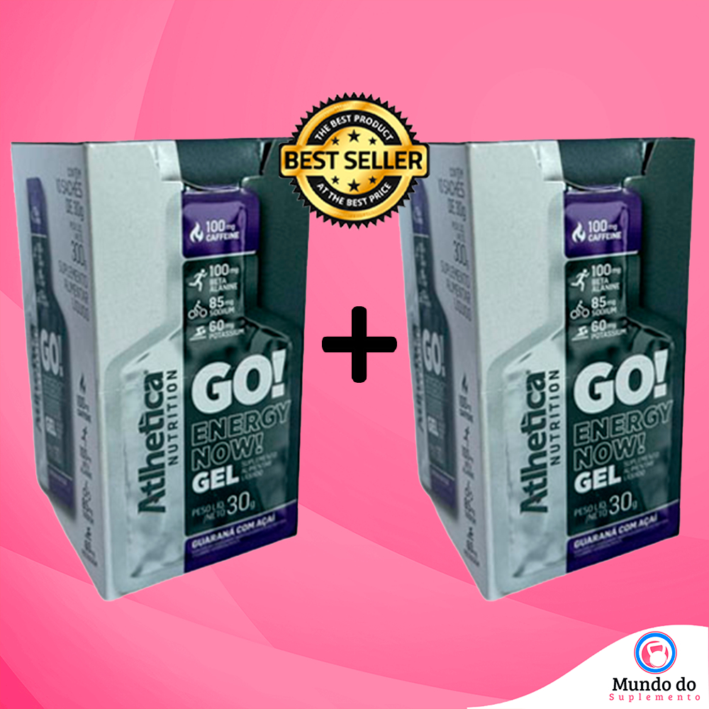 Kit 2x Go! Energy Gel 10 Sachês - Atlhetica Nutrition