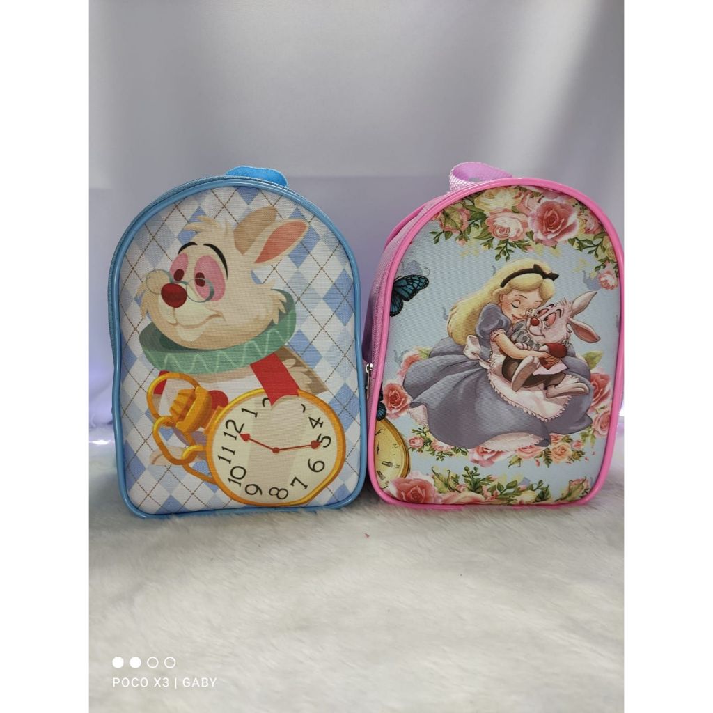 10  mochilinhas personalizadas: alice no pais das maravilhas,bolsa personalizada lembrancinhas,personalizados lembrancin em Oferta na Shopee