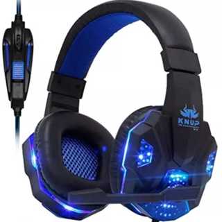 Headset Fone Gamer Knup Original Qualidade Prime KP-397 c/ LED Profissional Microfone Controle USB/P2/PC/MAC/XBOX/PS4/VOICE CHAT