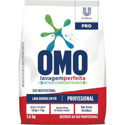 OMO Sabão em Pó Lavagem Perfeita Pacote 5,6kg - Omo