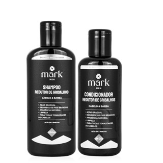 Shampoo condicionador escurecedor barba cabelo grisalhos