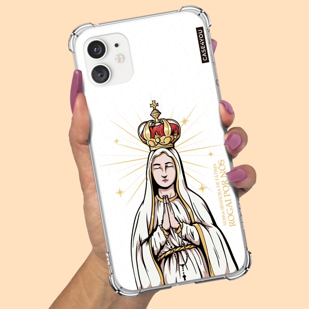 Capa Capinha de celular Personalizada Anti-impacto com nome Da Nossa Senhora 5 em Oferta na Shopee