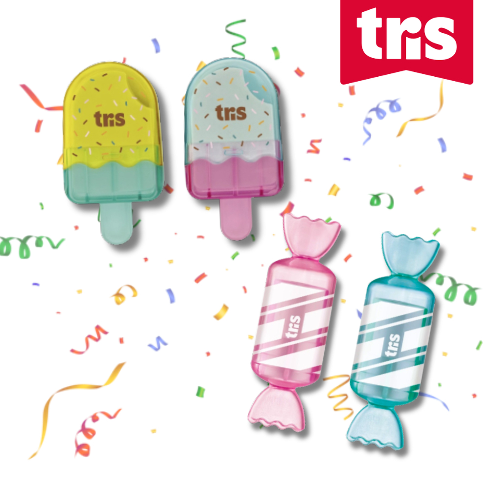 Borracha TRIS Holic c/ 2 Unids - Picolé / Balinha - Escolha o Modelo