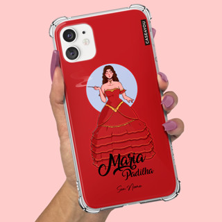 Capa Capinha de celular Personalizada Anti-impacto com nome Maria Padilha