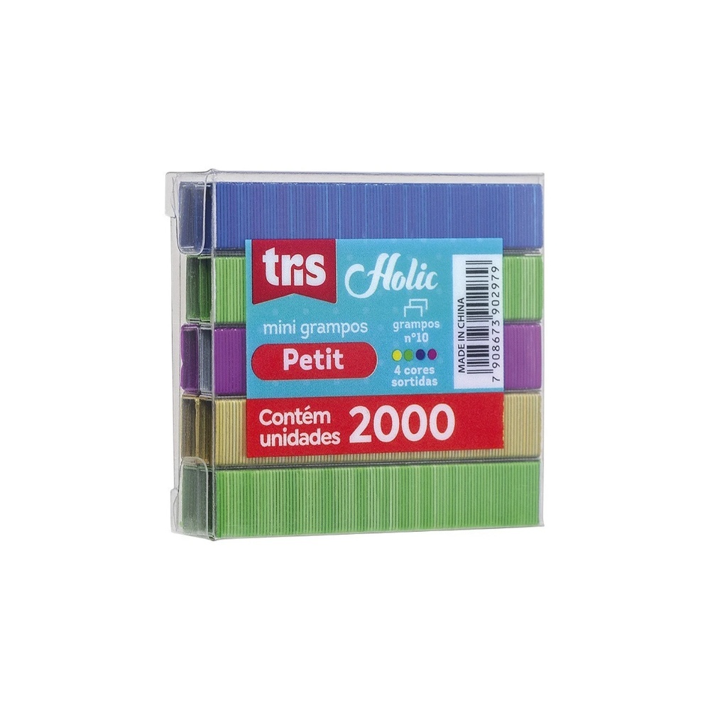 Mini Grampos Para Grampeador TRIS c/ 2000 Unids