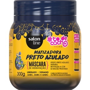 MÁSCARA MATIZADORA #TODECACHO PRETA SALON LINE 300G