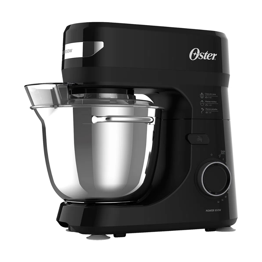 Batedeira Planetária Oster OBAT641 4L 850W - Preto/inox - Home & Living