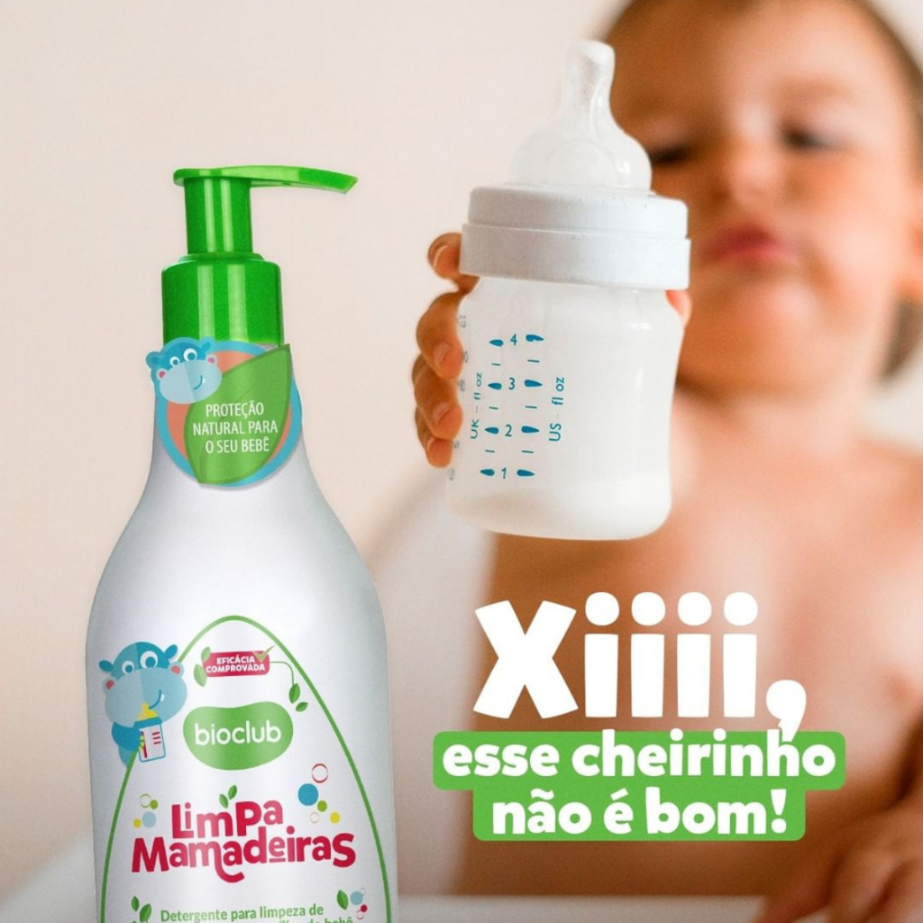 Limpa Mamadeiras Bebe Desengordurante Organico Vegano Bioclub