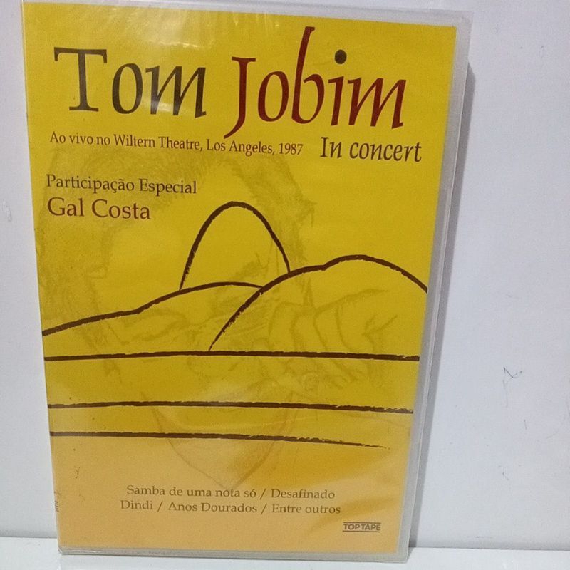 Dvd Tom Jobim In Concert Ao Vivo Los Angeles 1987 Participação Gal Costa Lacrado de Fabrica original