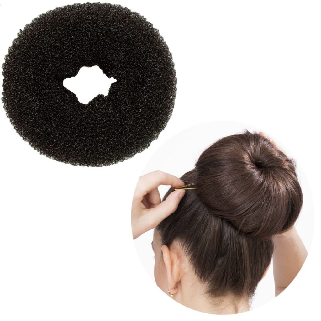 Esponja Rosquinha Para Coque Donut Hair Preto em Oferta na Shopee