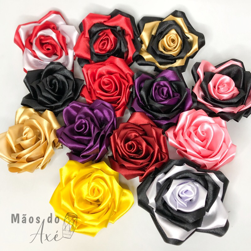 Presilha de Cabelo Rosa de Cetim Pomba gira / Cigana Umbanda e Candomblé