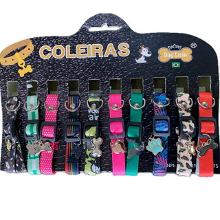 Coleira De Cachorro Ajustável Com Pingente Para Cães 1UN em Oferta na Shopee