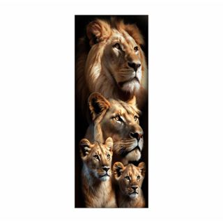 Adesivo Decorativo Leão Família (cod.alf2) em Oferta na Shopee