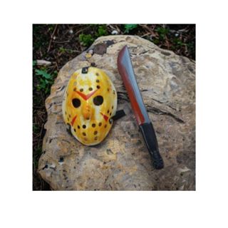 Máscara Jason Com Facão Kit