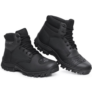 Bota Motociclista Coturno Motoqueiro Conforto Premium Protetor de Marcha e Bico Reforçado em Oferta na Shopee
