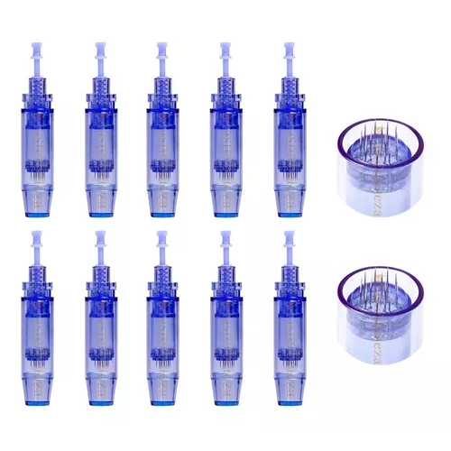 10 Cartuchos ponteira agulha para micropigmentação Dermapen Dr Pen N2 MyM M7 M5 A6 - Envio Hoje em Oferta na Shopee