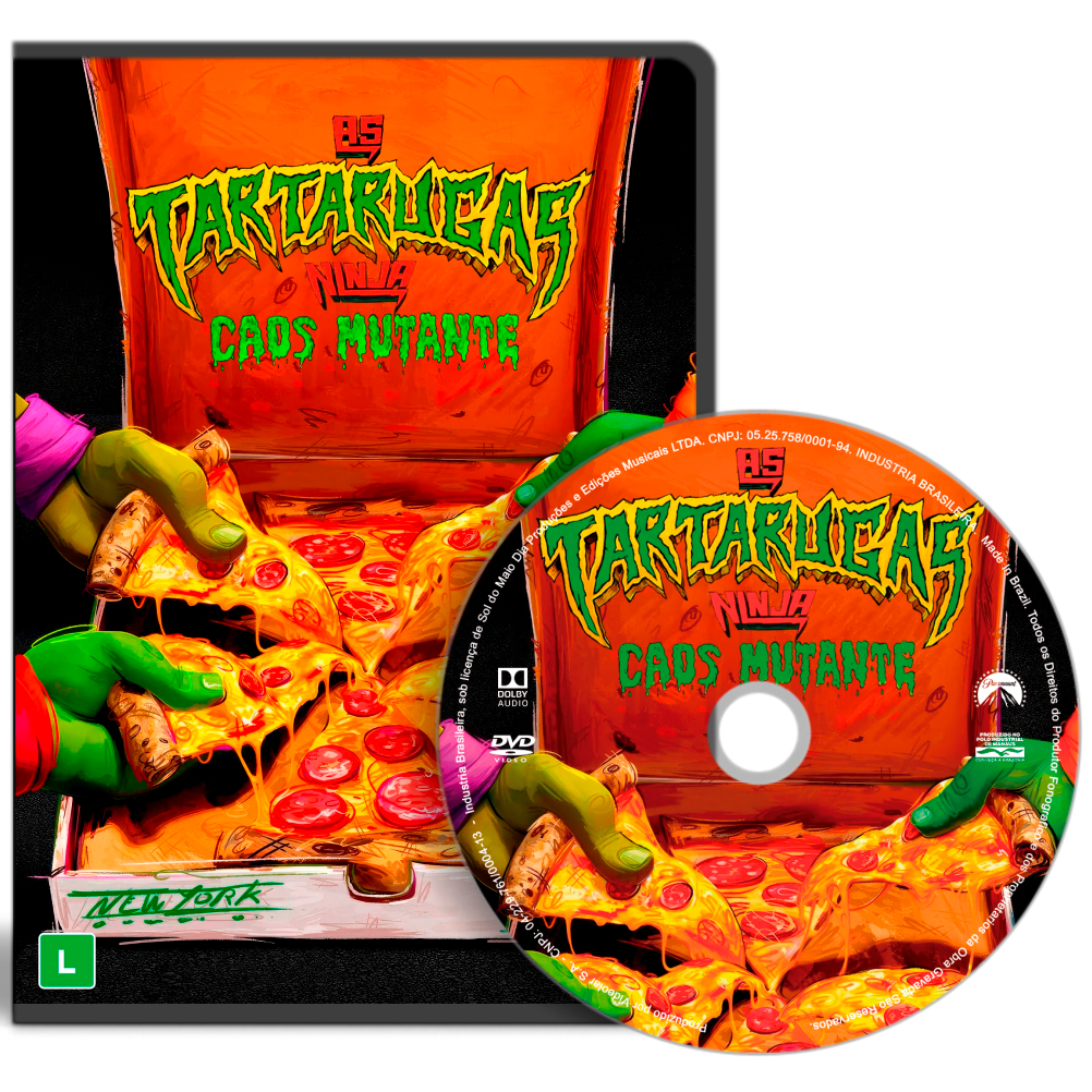 DVD - As Tartarugas Ninja - Caos Mutante (2023) (Dual Áudio)