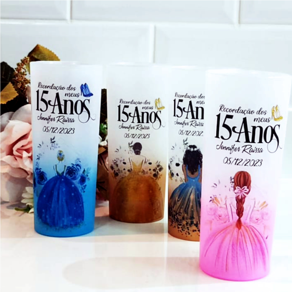 Copo Long drink 15 anos Debutante, copo long drink para aniversário, debutante, 15 anos. em Oferta na Shopee
