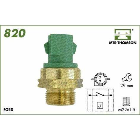 Interruptor Temperatura Radiador Mte820 Fiesta 1989 A 1992