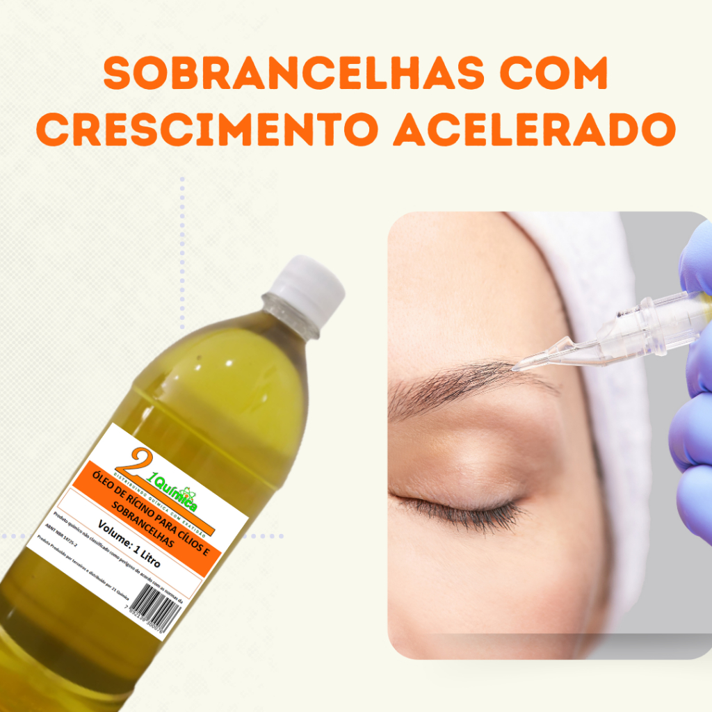 Óleo de Rícino 1L para Cílios Mais Longos e Sobrancelhas Mais Definidas — imagem 2 de 2