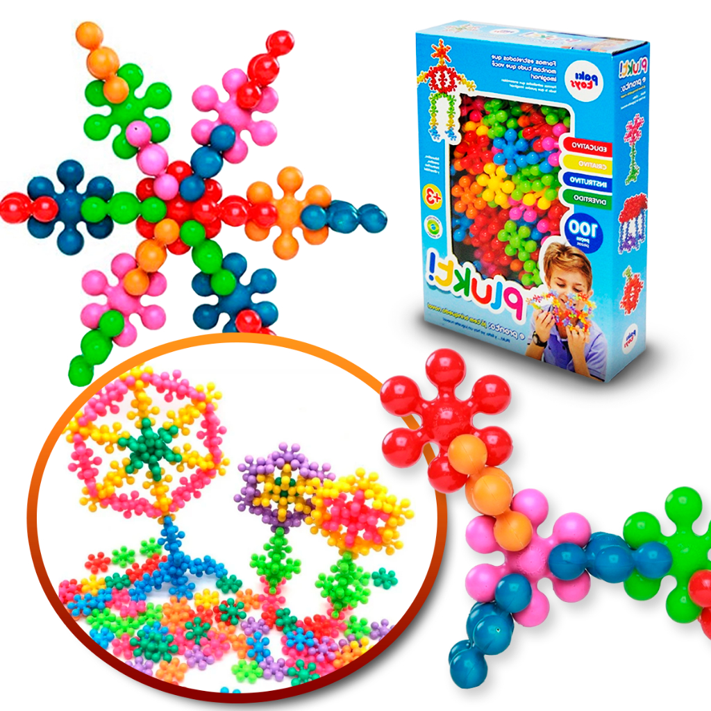 Brinquedo Educativo Blocos de Montar Criativo Estrelas Coloridas 100 Peças Para Estimular Aprendizagem Sindrome De Down em Oferta na Shopee