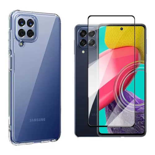 KIt Pelicula Vidro 3D Samsung M53 + Capa Capinha Anti Shock em Oferta na Shopee