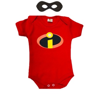 Body Temático Mesversario Bebê Menino Herói com Máscara em Oferta na Shopee