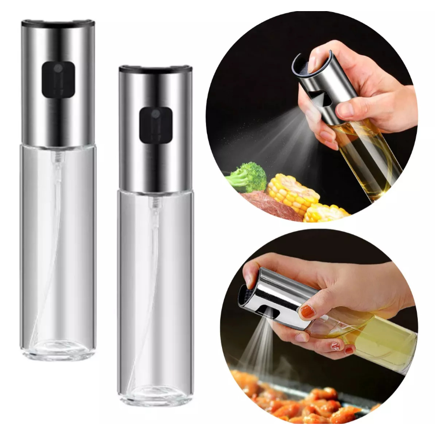 Imagem 3 Peças Borrifador Azeite Pulverizador Premium Culinário Adequado Para Cozinhas 100ml Promoção